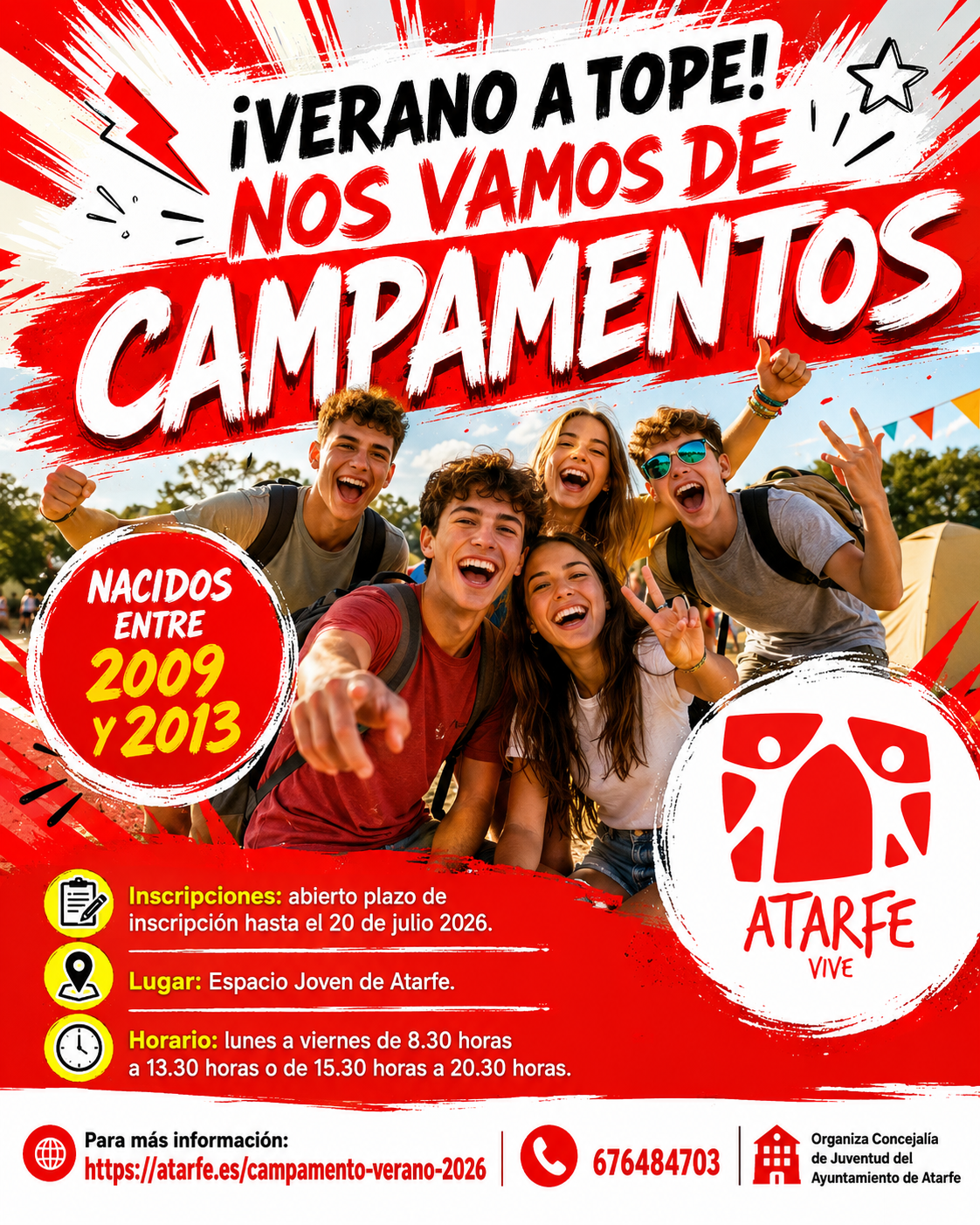 Este verano, la aventura vuelve a estar servida para los/as Jóvenes de Atarfe Este verano, la aventura vuelve a estar servida para los/as Jóvenes de Atarfe