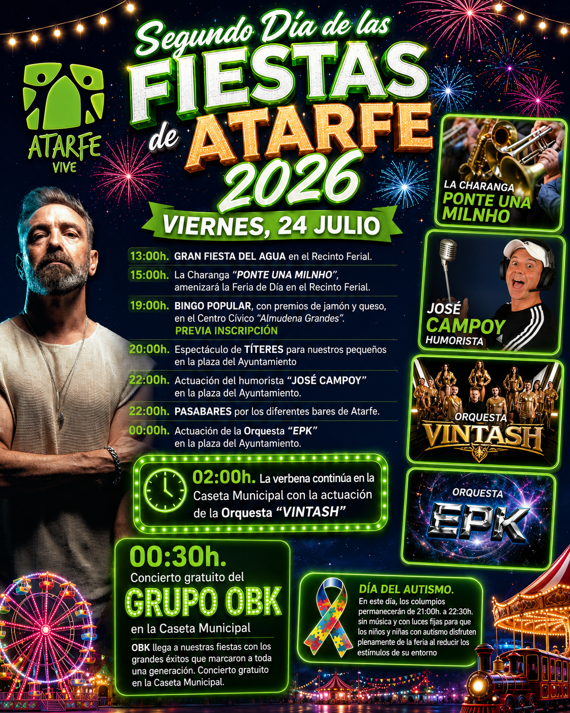 Atarfe sigue de fiesta: hoy, segundo gran día Atarfe sigue de fiesta: hoy, segundo gran día