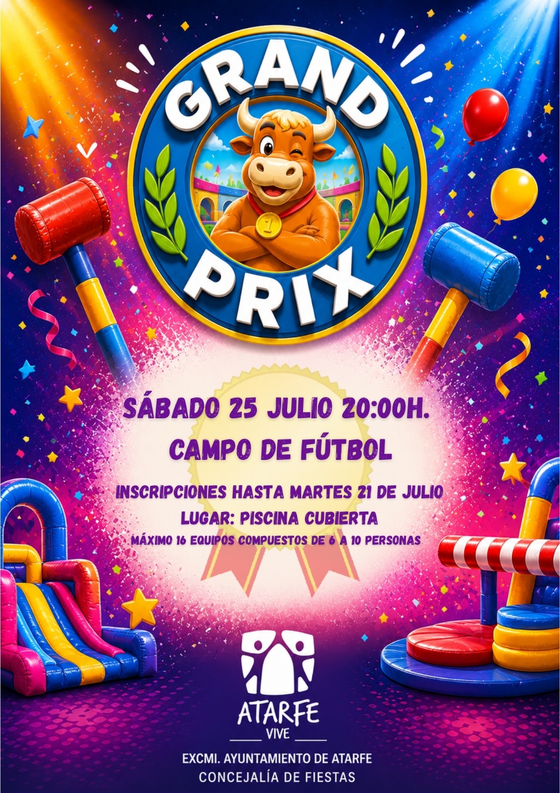 ¿Estás preparado para el desafío más divertido de las Fiestas de Atarfe 2026? ¿Estás preparado para el desafío más divertido de las Fiestas de Atarfe 2026?