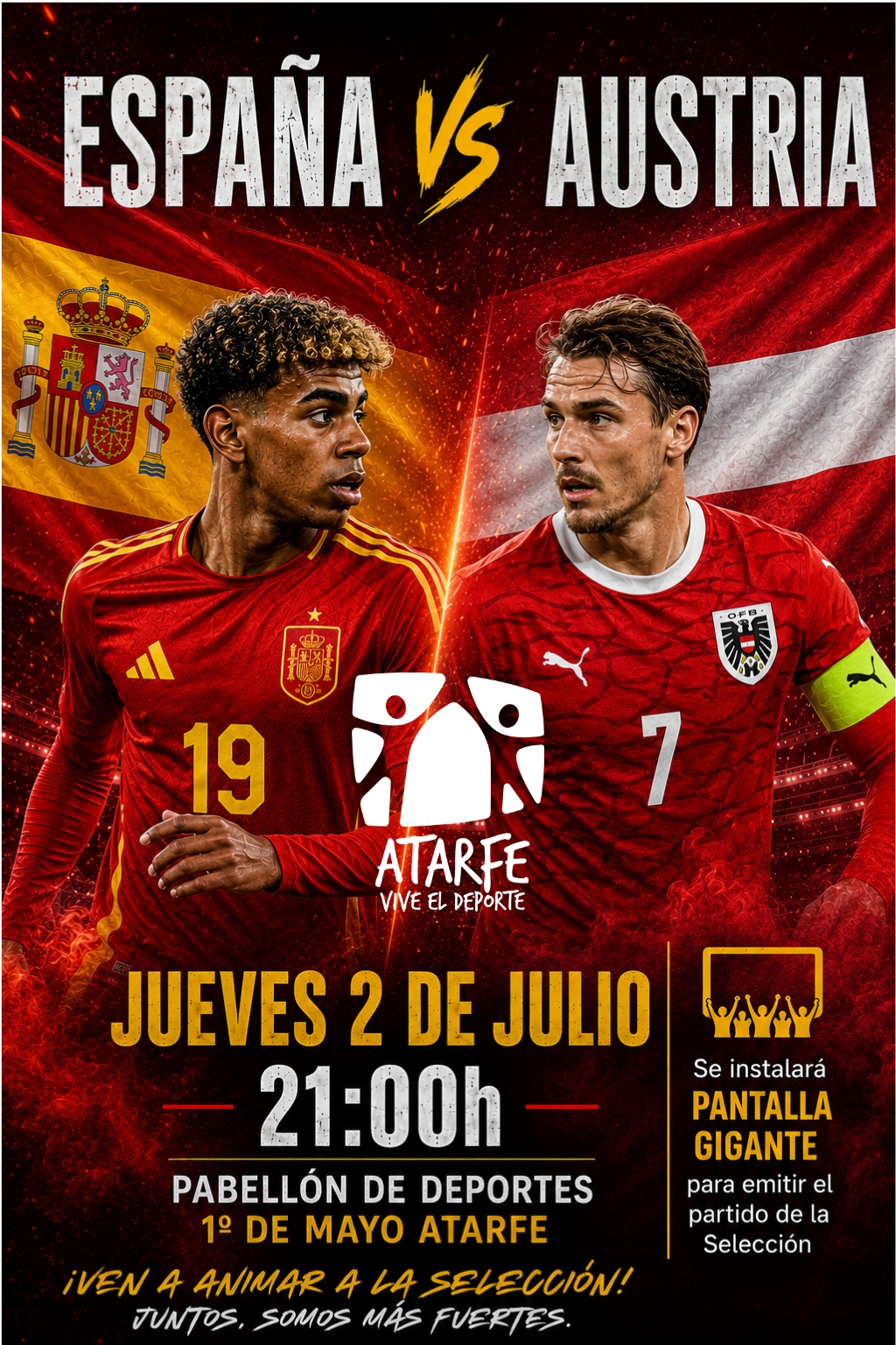 Esta tarde, Atarfe juega con la Selección Esta tarde, Atarfe juega con la Selección