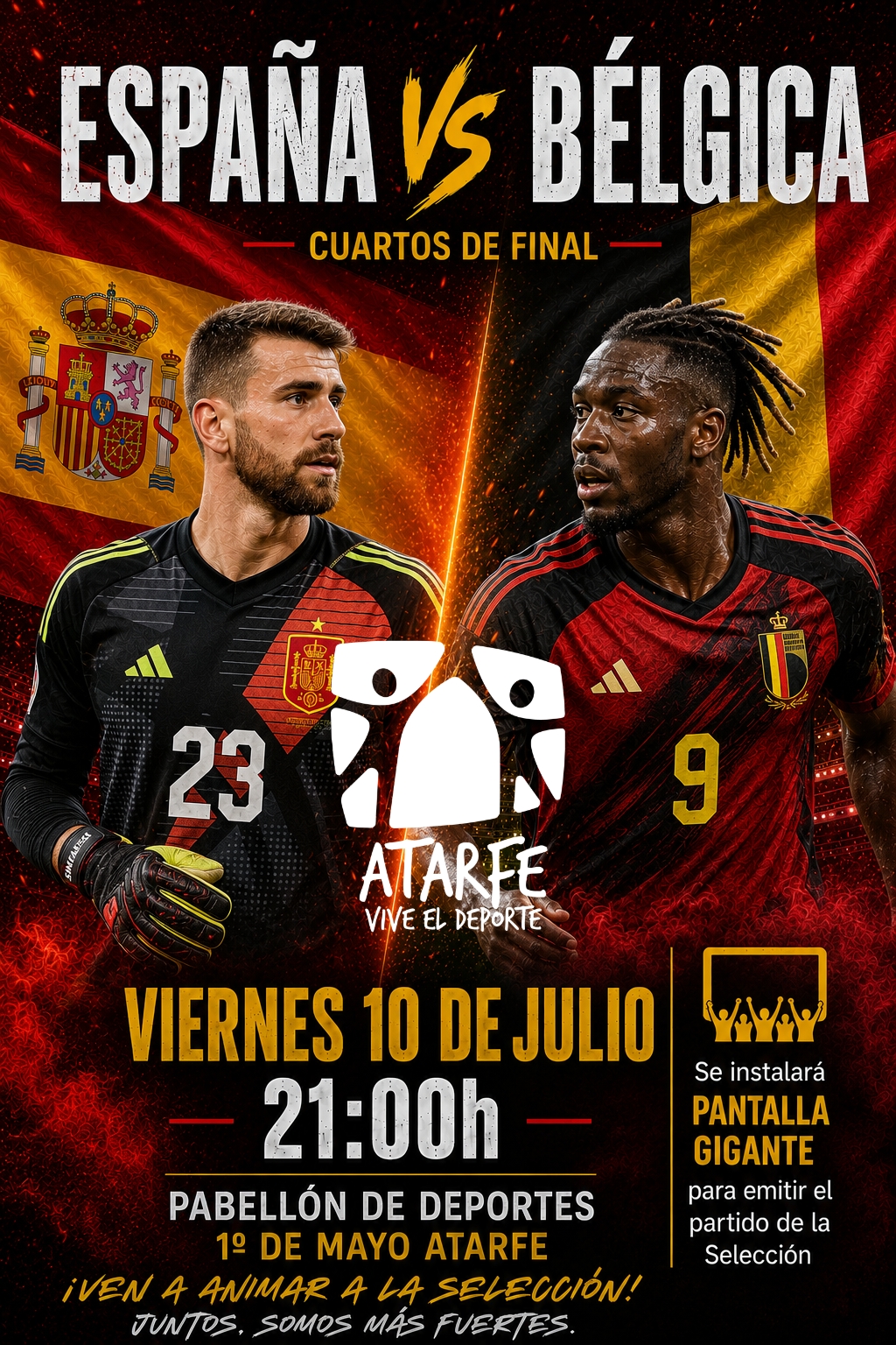 España juega unos cuartos históricos y Atarfe estará con la Selección España juega unos cuartos históricos y Atarfe estará con la Selección