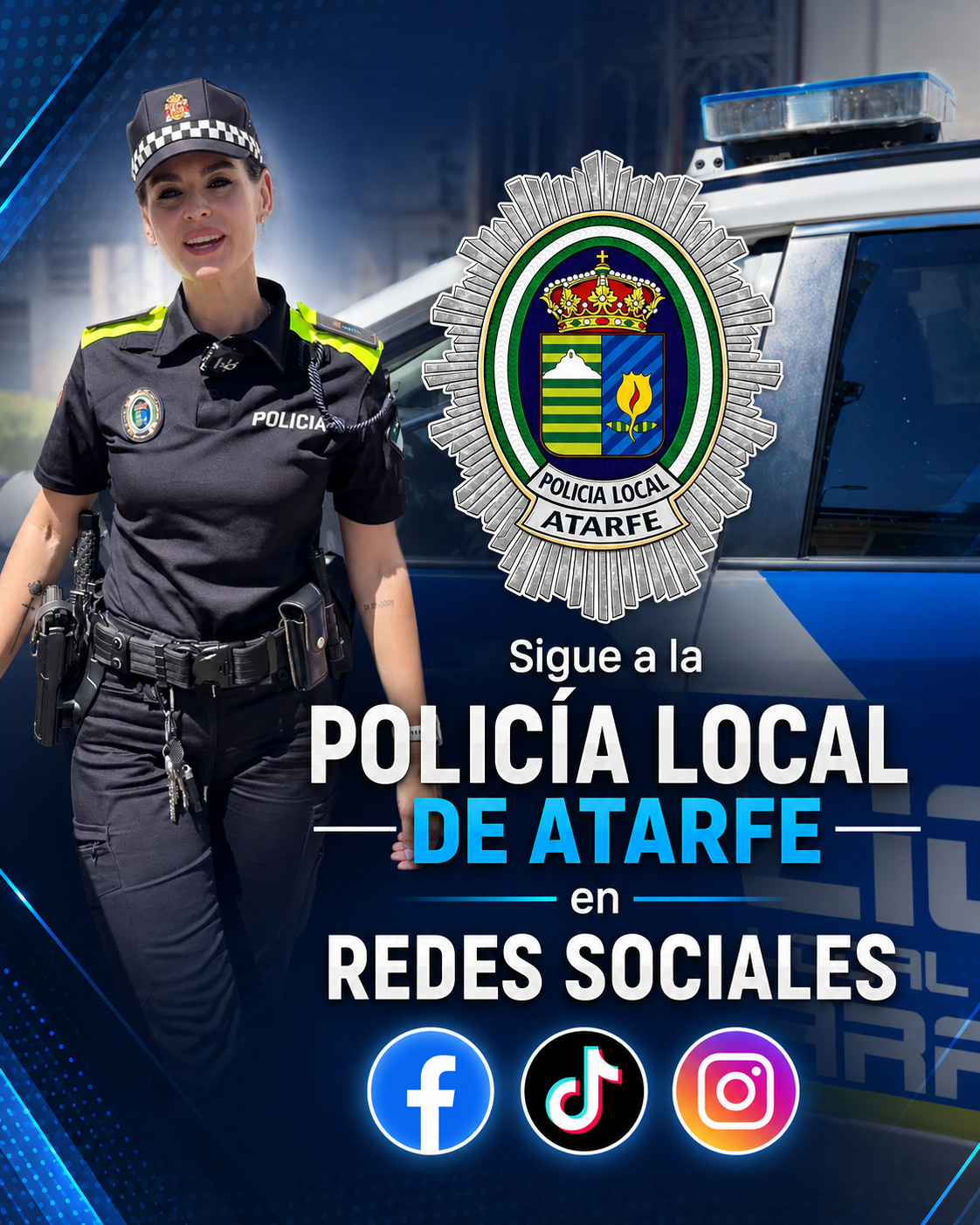 La Policía Local de Atarfe, también cerca de ti en redes sociales La Policía Local de Atarfe, también cerca de ti en redes sociales