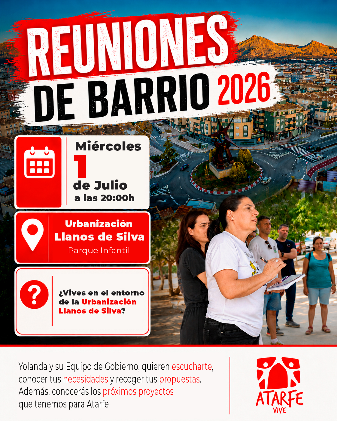 El próximo Miércoles toma la palabra la Urbanización Llanos de Silva El próximo Miércoles toma la palabra la Urbanización Llanos de Silva