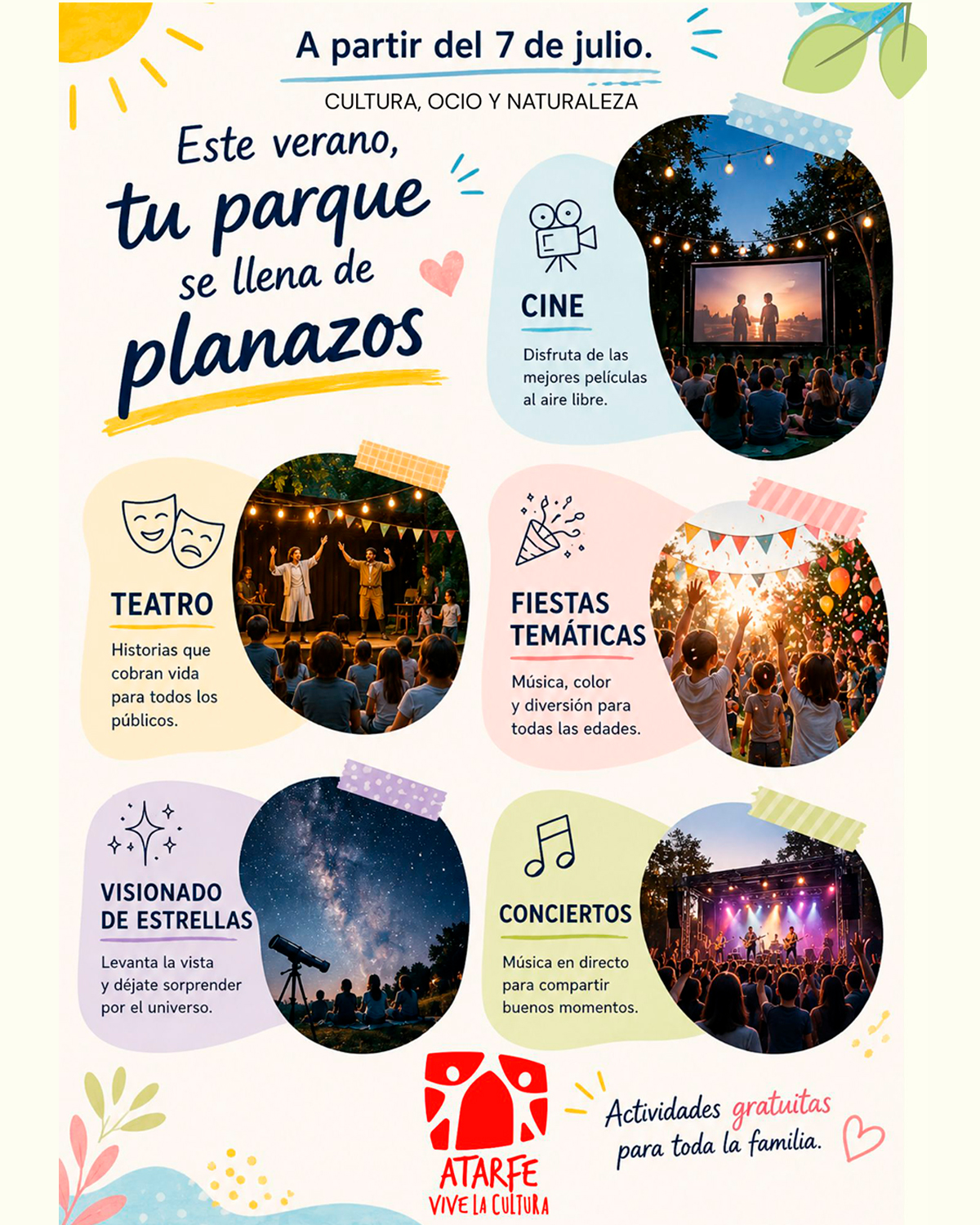 Este verano, nuestros parques se llenan de Planazos Este verano, nuestros parques se llenan de Planazos