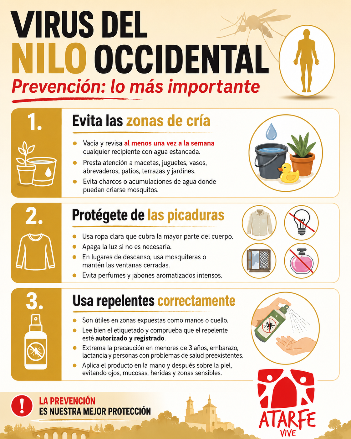 Virus del Nilo Occidental: prevenir es proteger Virus del Nilo Occidental: prevenir es proteger